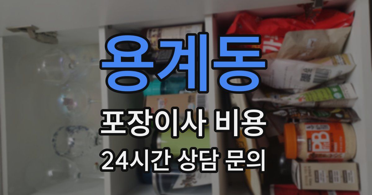 용계동 포장이사 비용