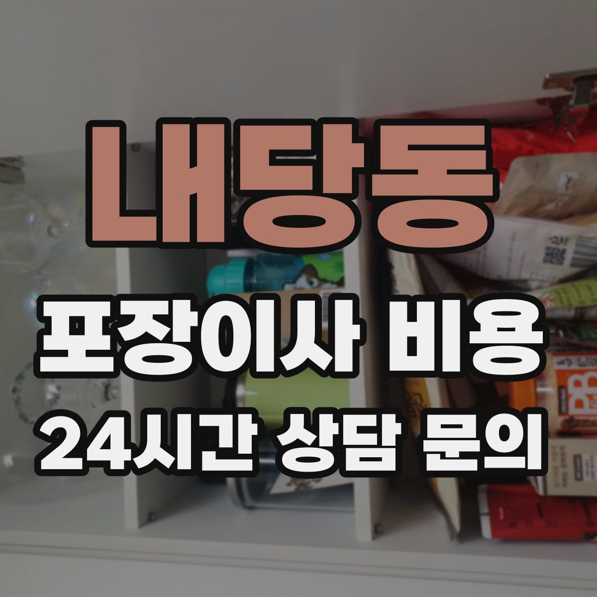 내당동 포장이사 비용