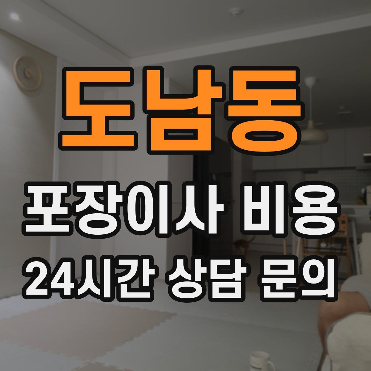 도남동 포장이사 비용