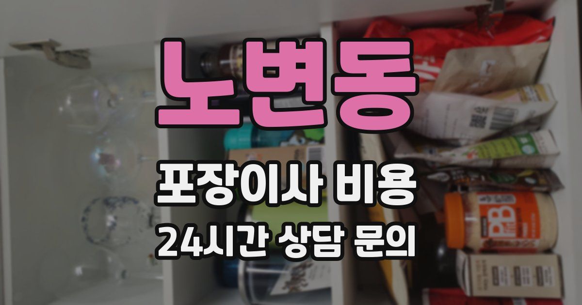 노변동 포장이사 비용