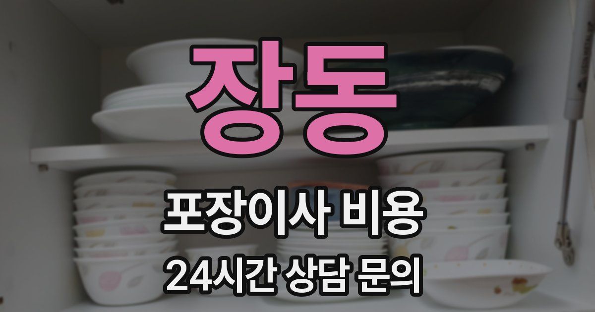 장동 포장이사 비용