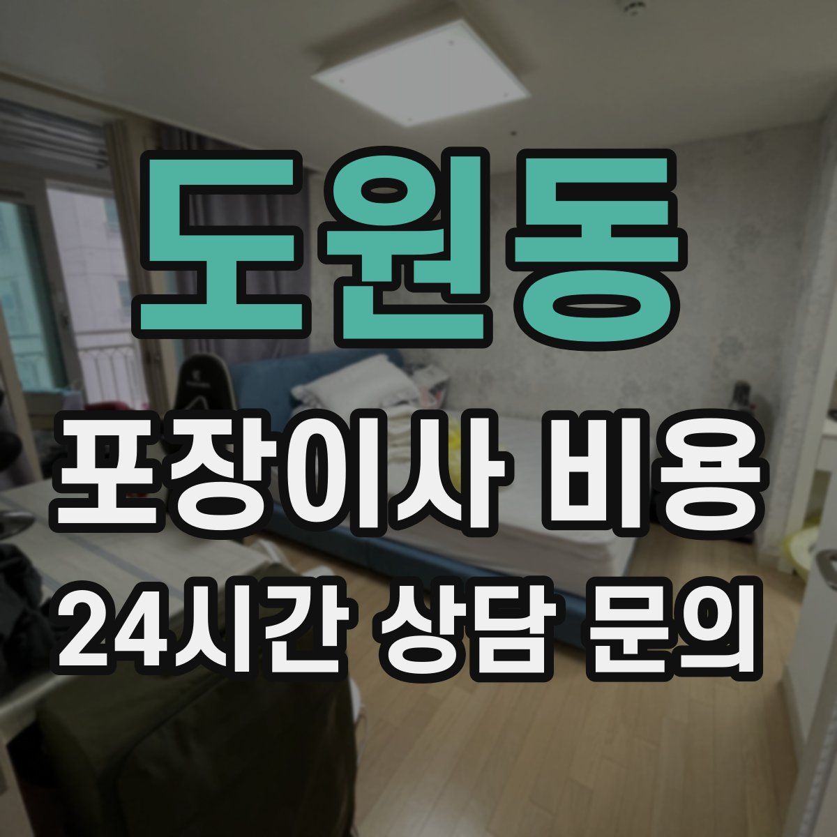 도원동 포장이사 비용