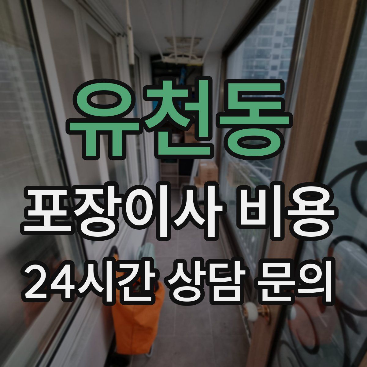 유천동 포장이사 비용