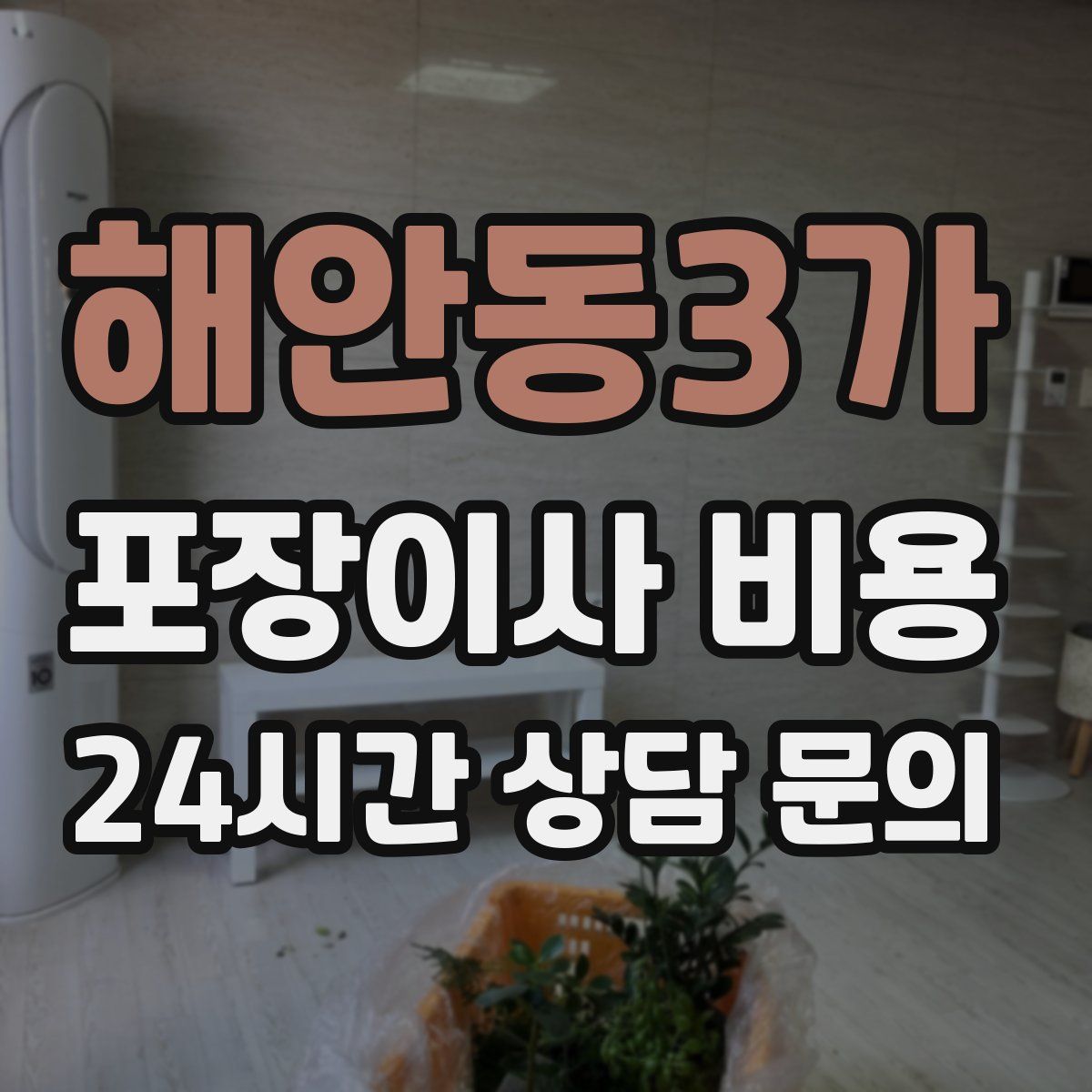 해안동3가 포장이사 비용