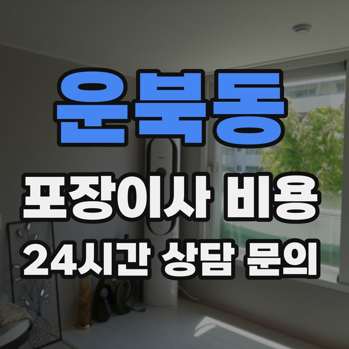 운북동 포장이사 비용