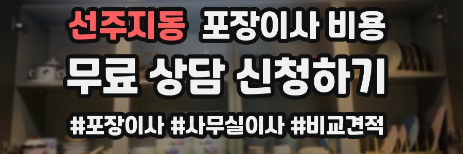 선주지동 포장이사 비용