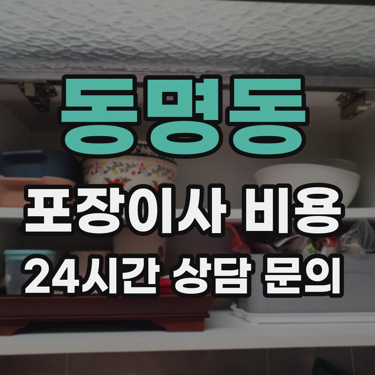 동명동 포장이사 비용