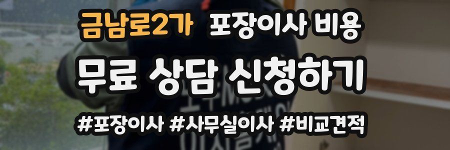 금남로2가 포장이사 비용