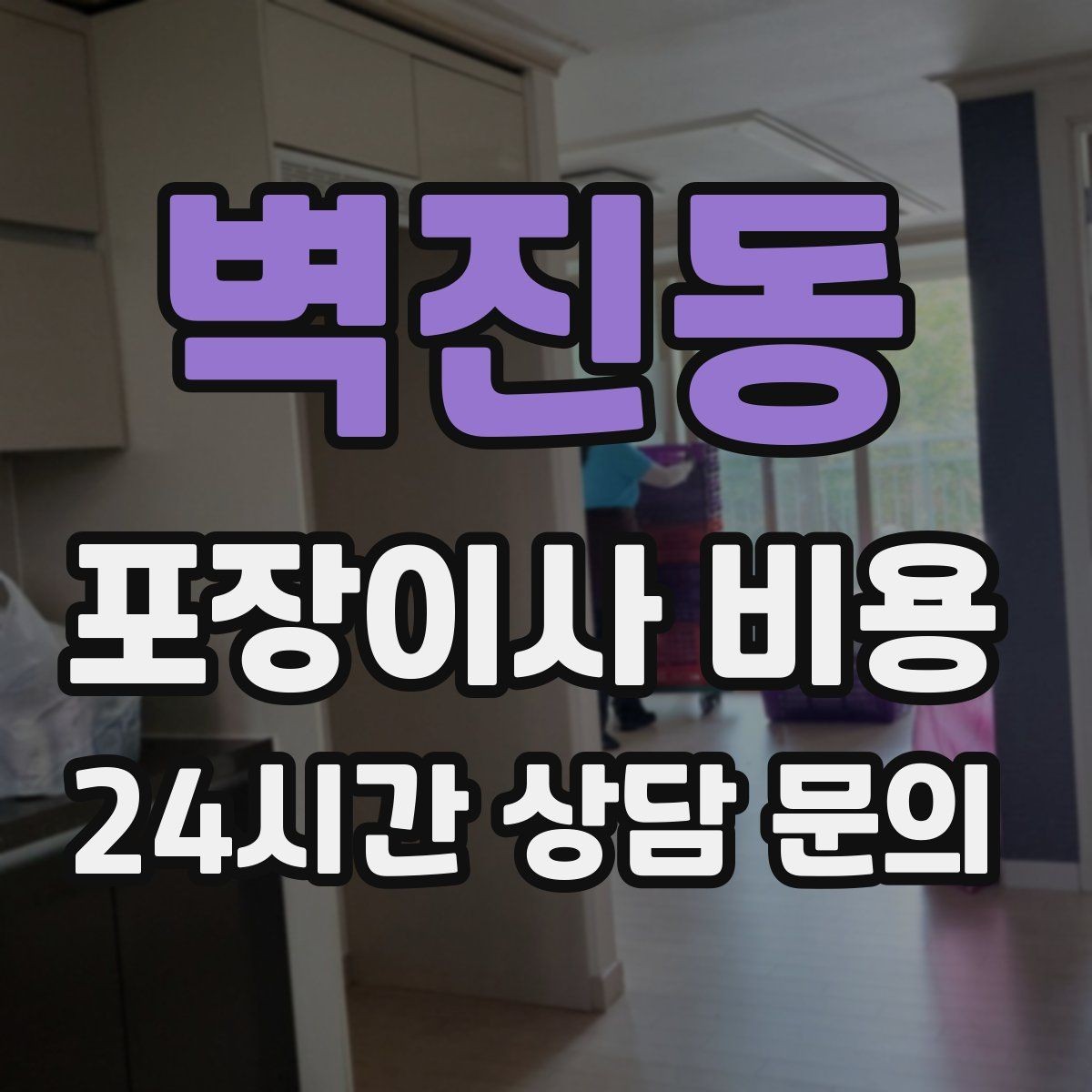 벽진동 포장이사 비용 가장 크게 달라지는 변수는 무엇일까
