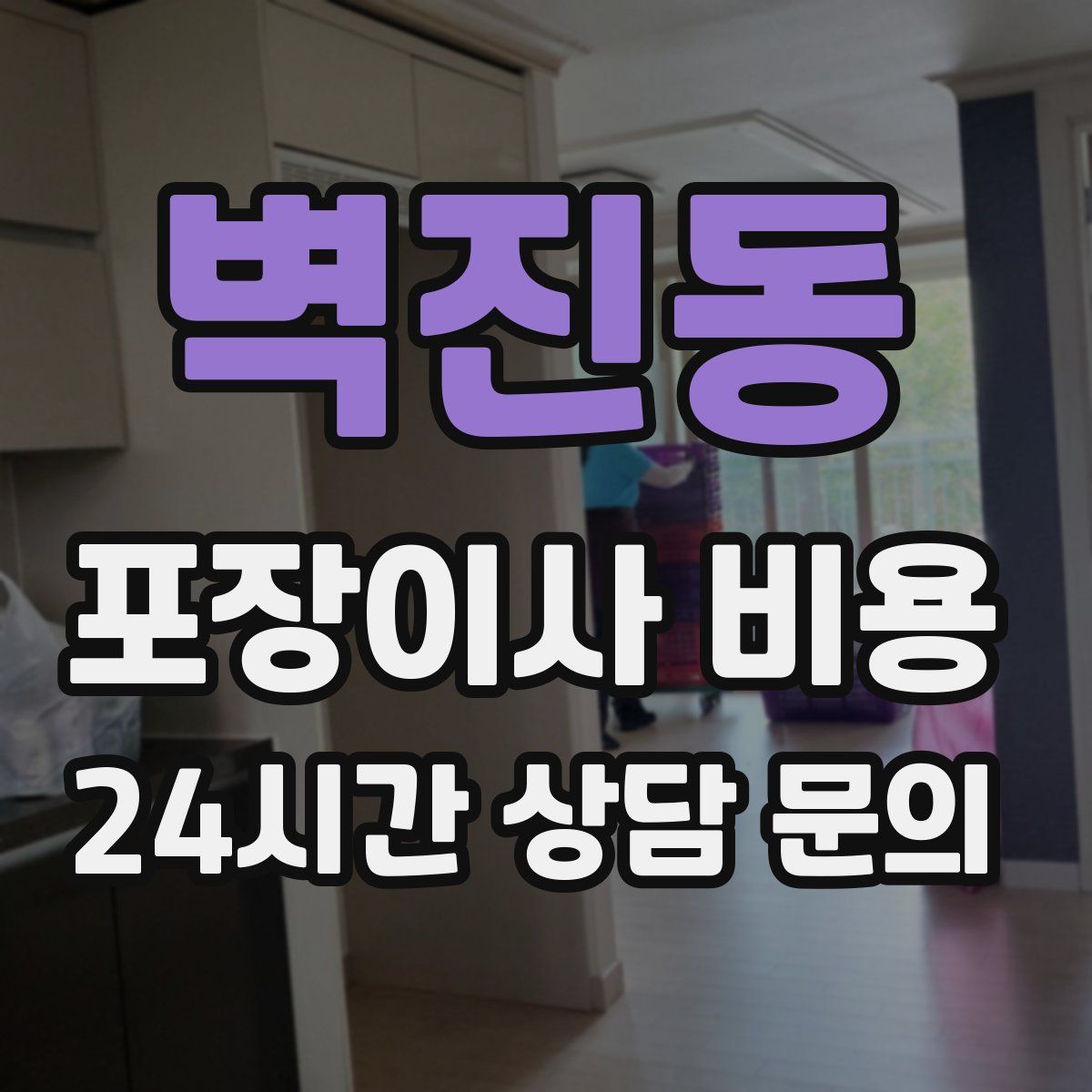 벽진동 포장이사 비용