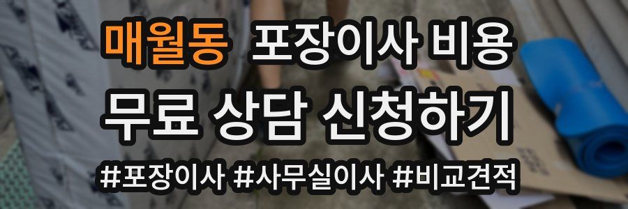 매월동 포장이사 비용