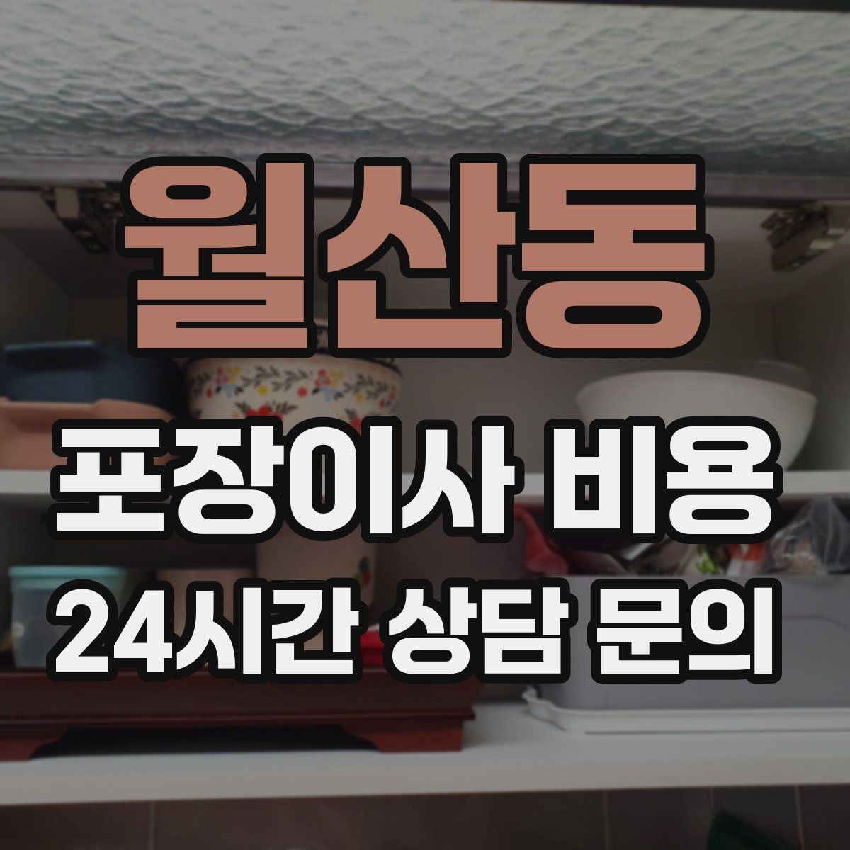 월산동 포장이사 비용 주방 짐 줄이기 실전 팁