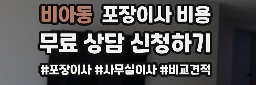 비아동 포장이사 비용