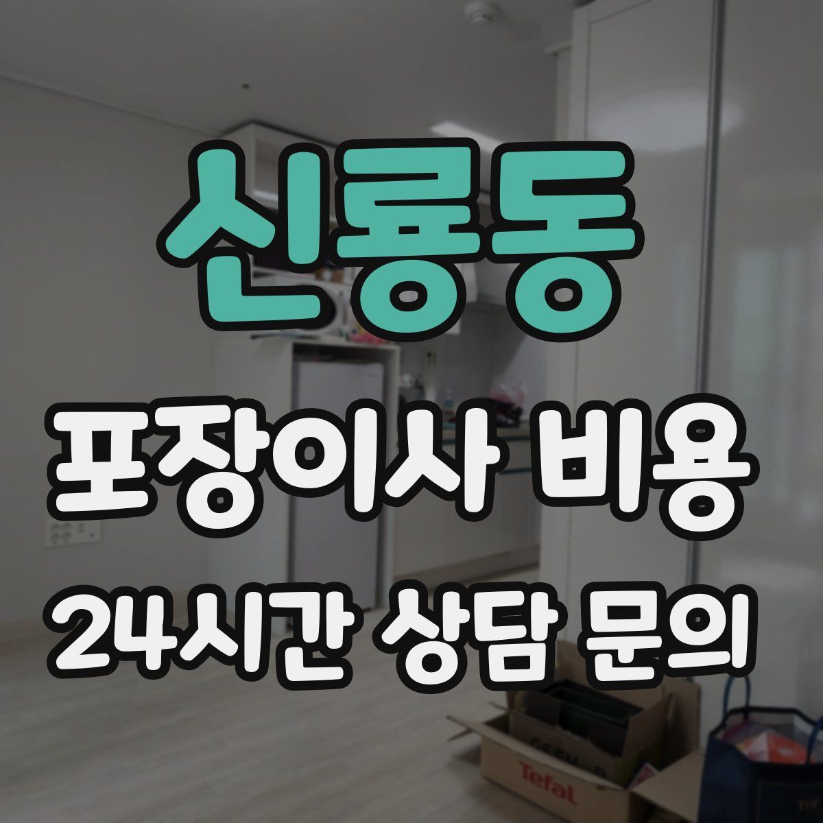 신룡동 포장이사 비용