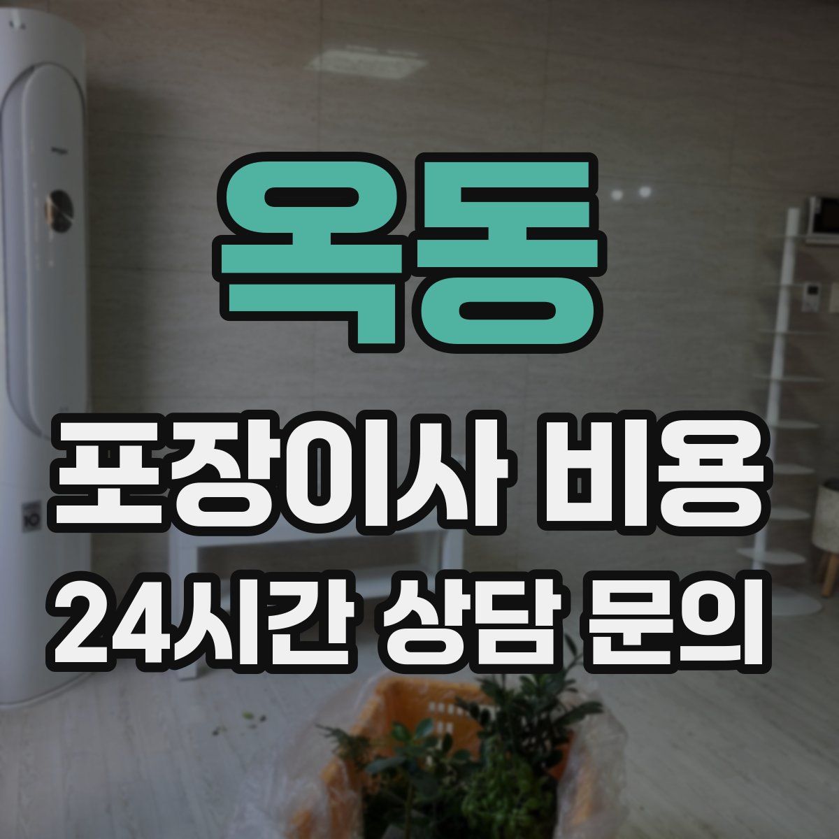 옥동 포장이사 비용