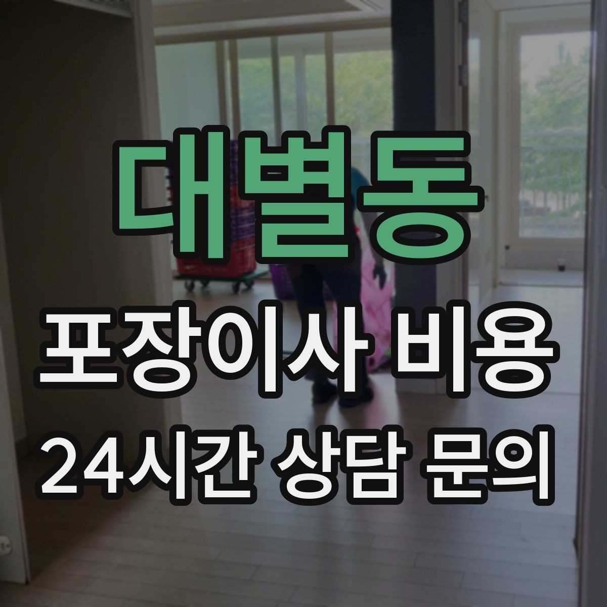 대별동 포장이사 비용 기본 포장과 고급 포장의 차이 정리