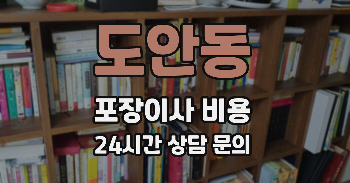도안동 포장이사 비용