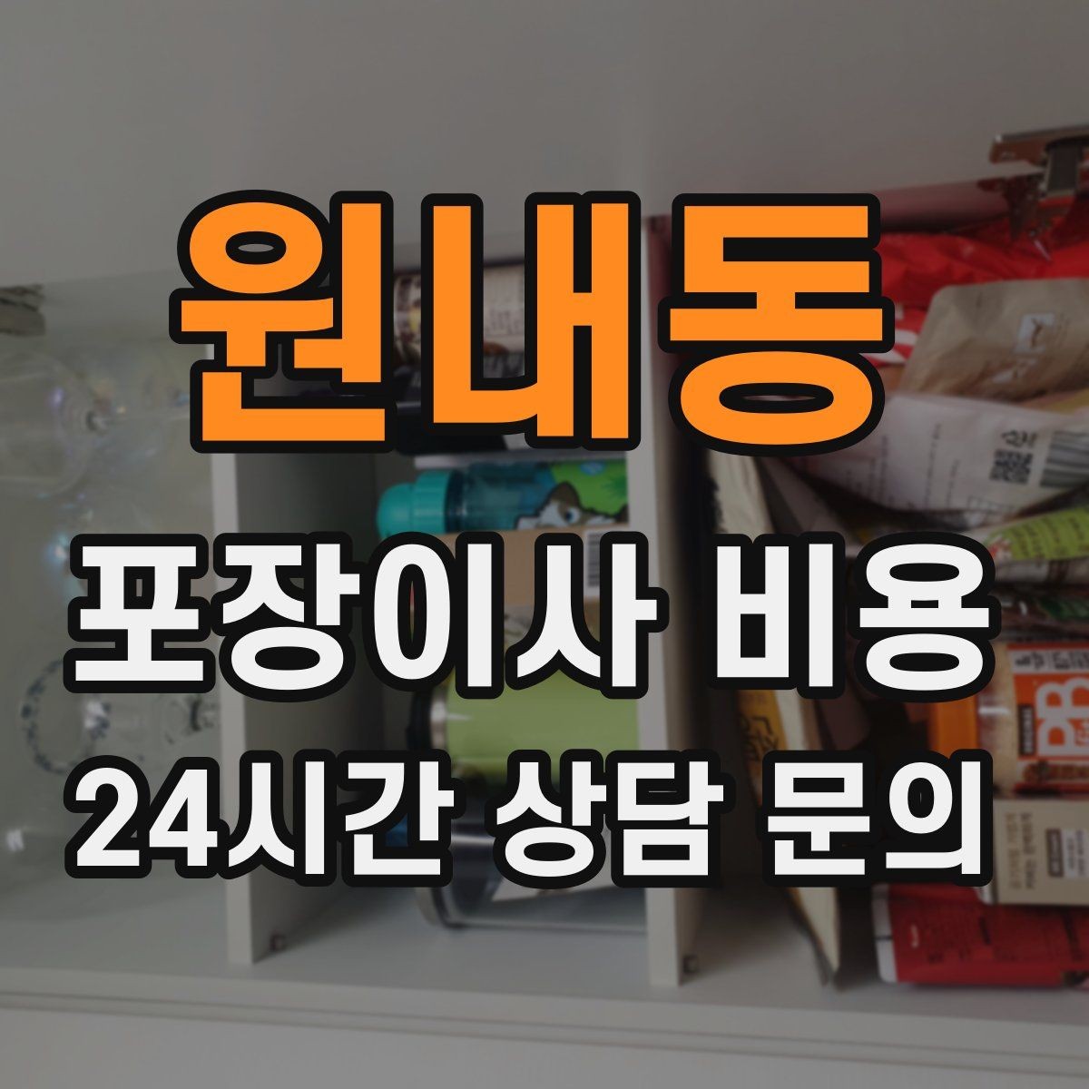 원내동 포장이사 비용 박스 수를 줄이는 정리 전략
