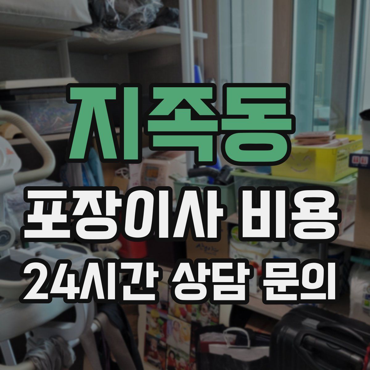 지족동 포장이사 비용