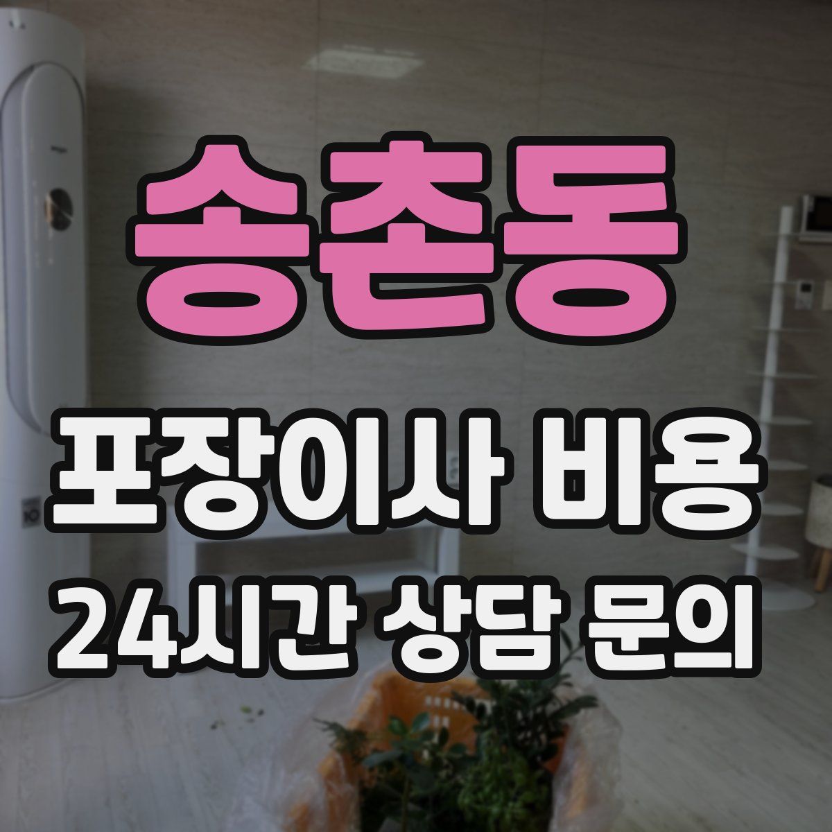 송촌동 포장이사 비용