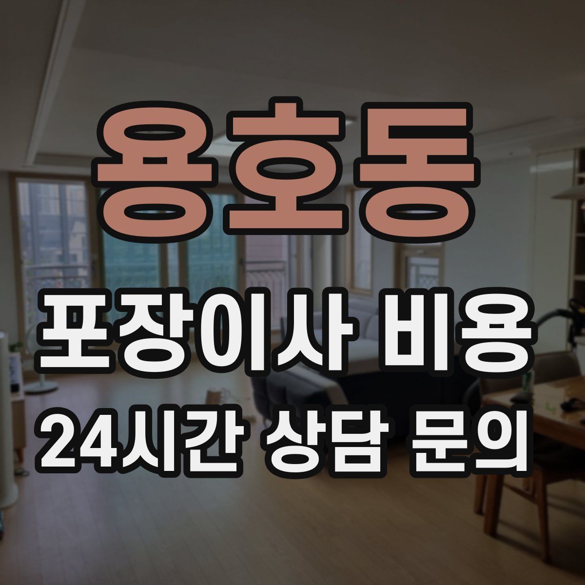 용호동 포장이사 비용