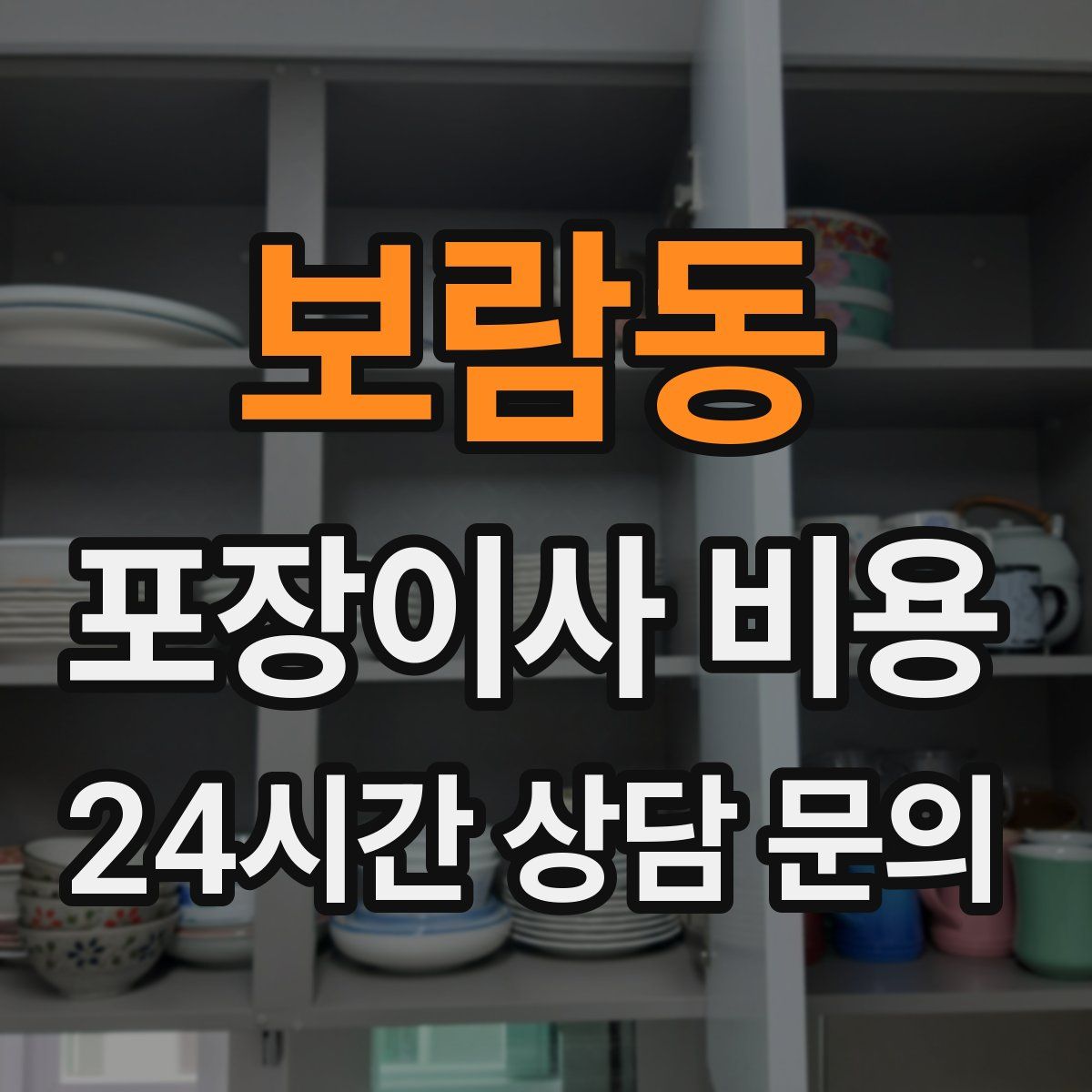 보람동 포장이사 비용