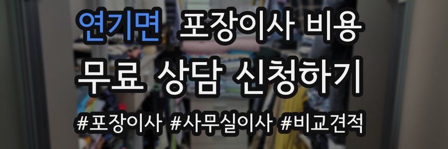 연기면 포장이사 비용