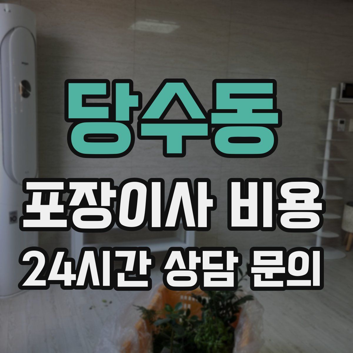 당수동 포장이사 비용