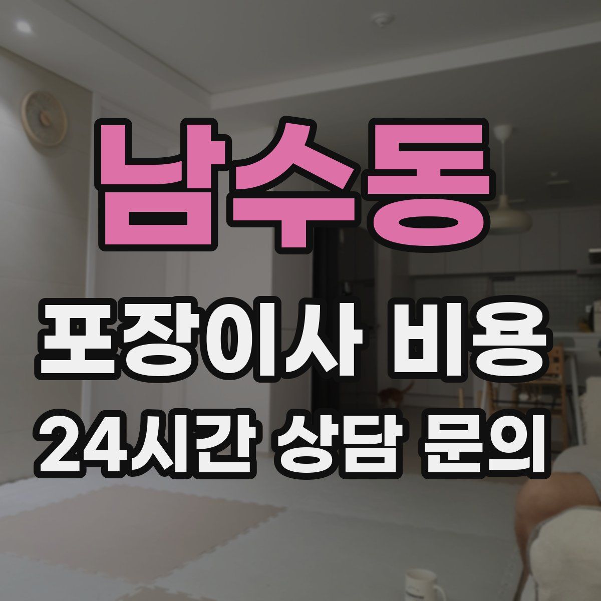 남수동 포장이사 비용