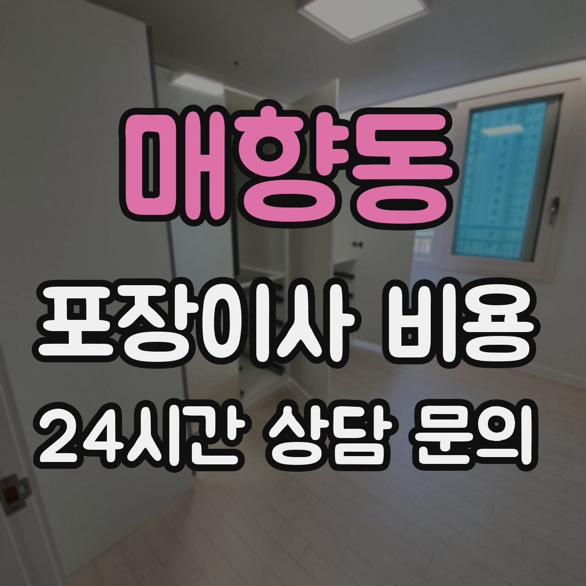 매향동 포장이사 비용