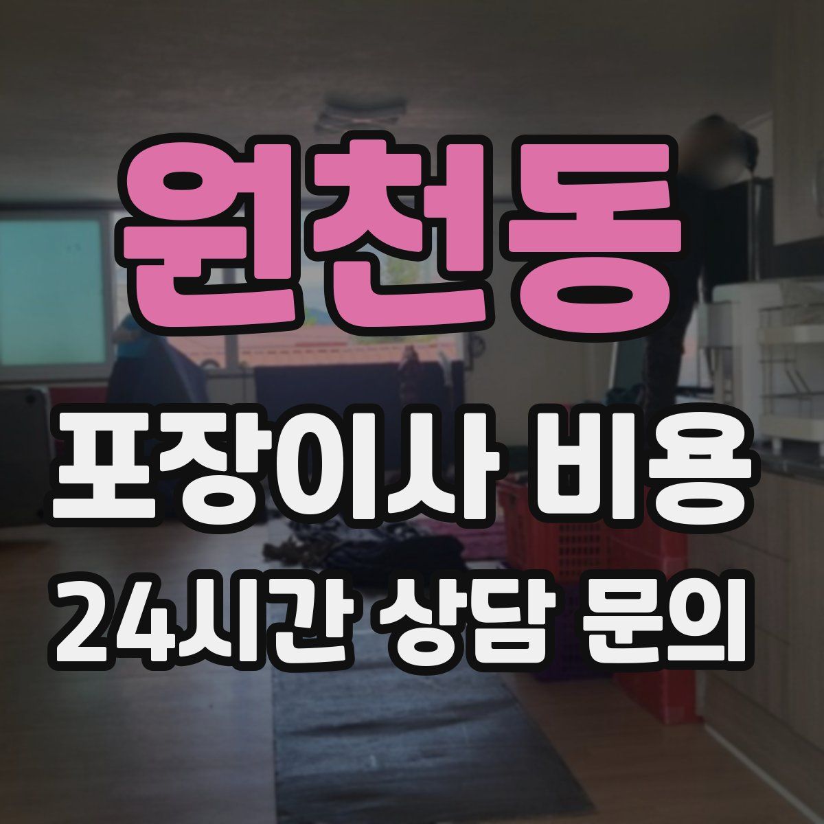 원천동 포장이사 비용