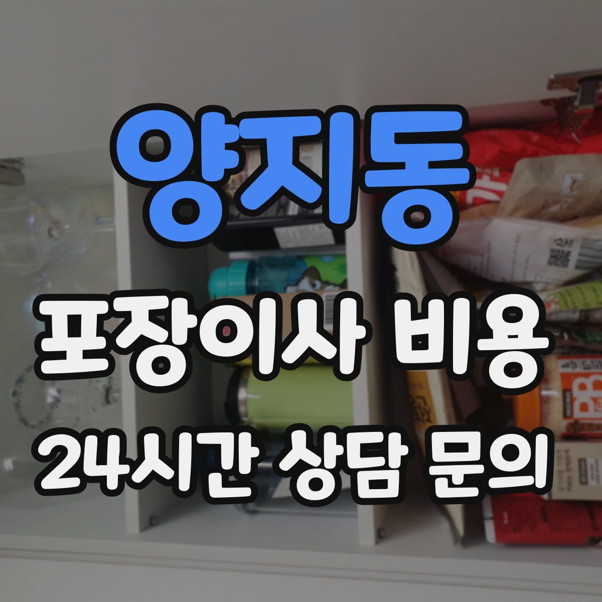 양지동 포장이사 비용