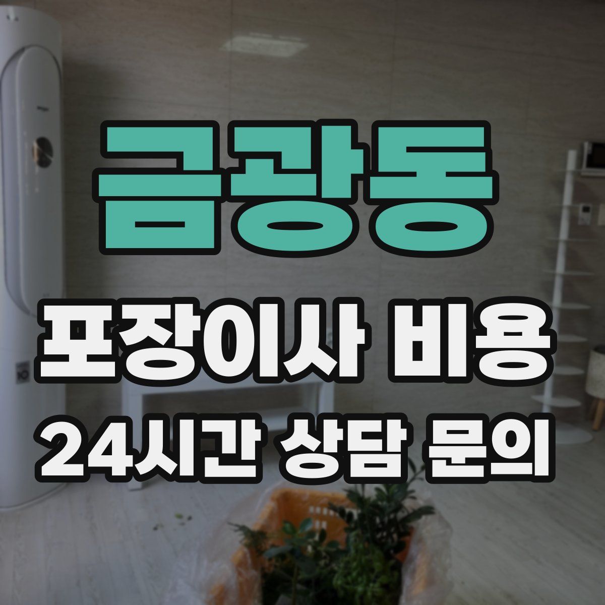 금광동 포장이사 비용