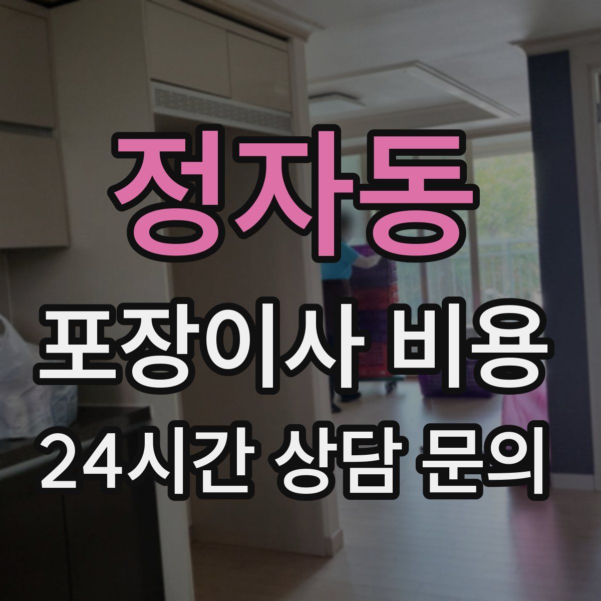 정자동 포장이사 비용