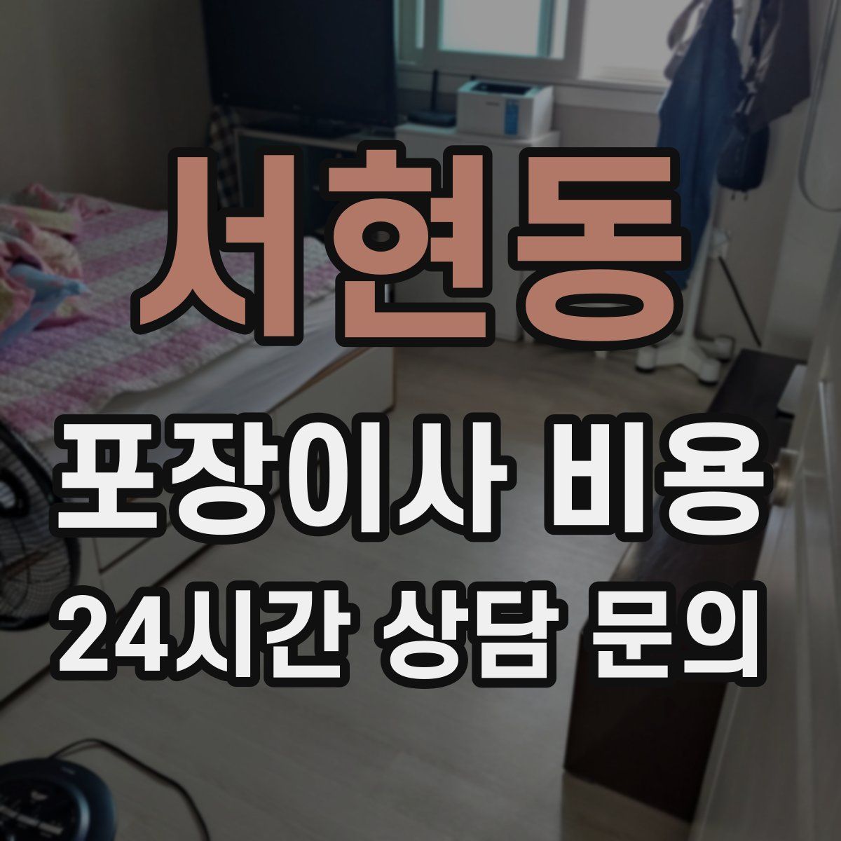서현동 포장이사 비용