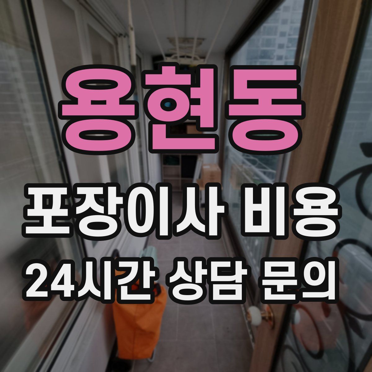용현동 포장이사 비용