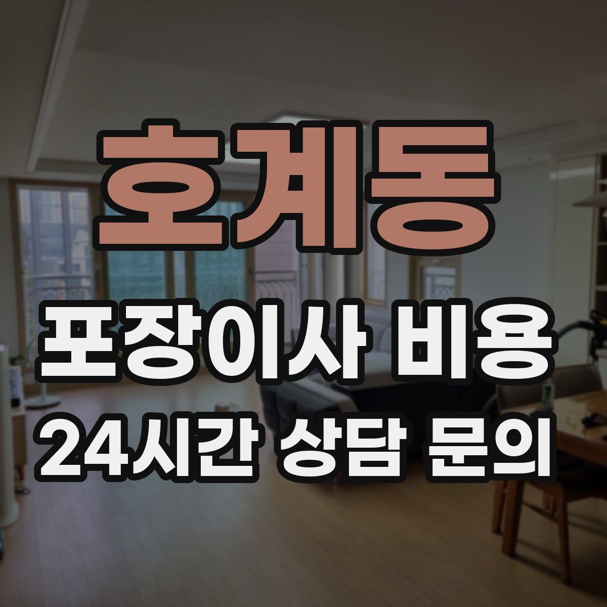 호계동 포장이사 비용