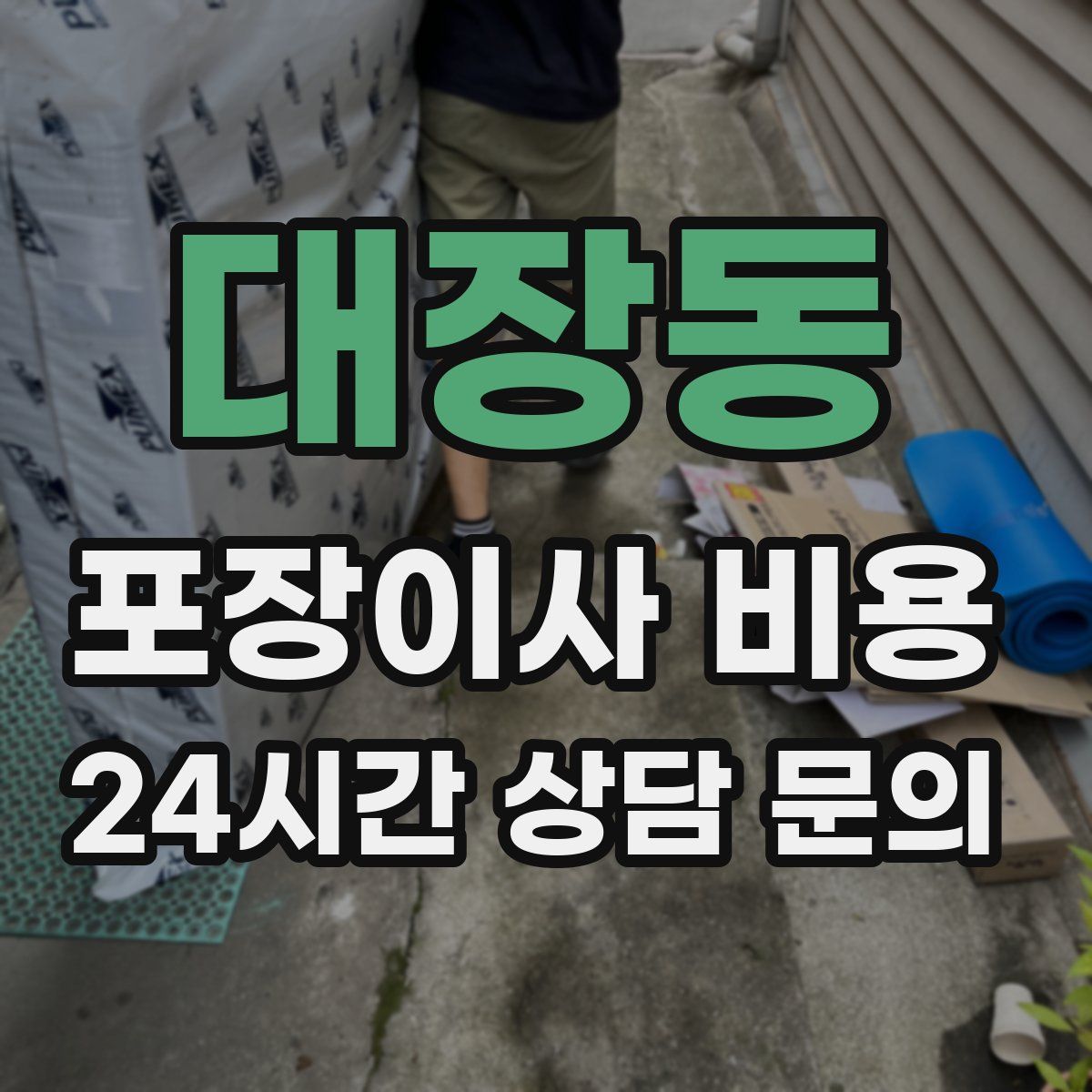 대장동 포장이사 비용