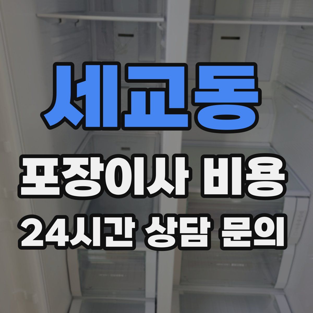 세교동 포장이사 비용
