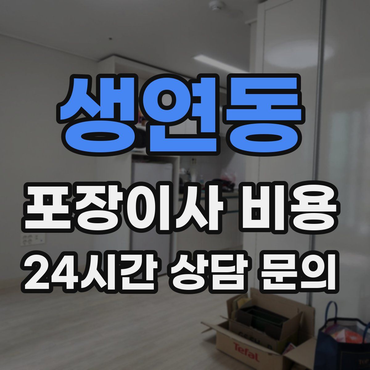 생연동 포장이사 비용