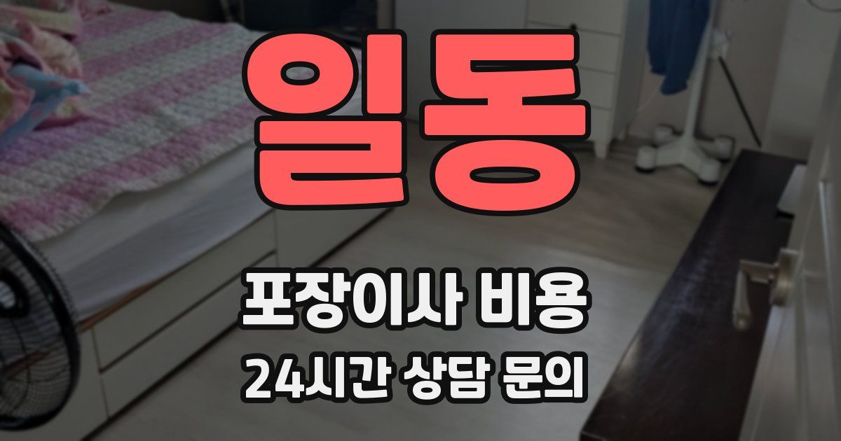 일동 포장이사 비용