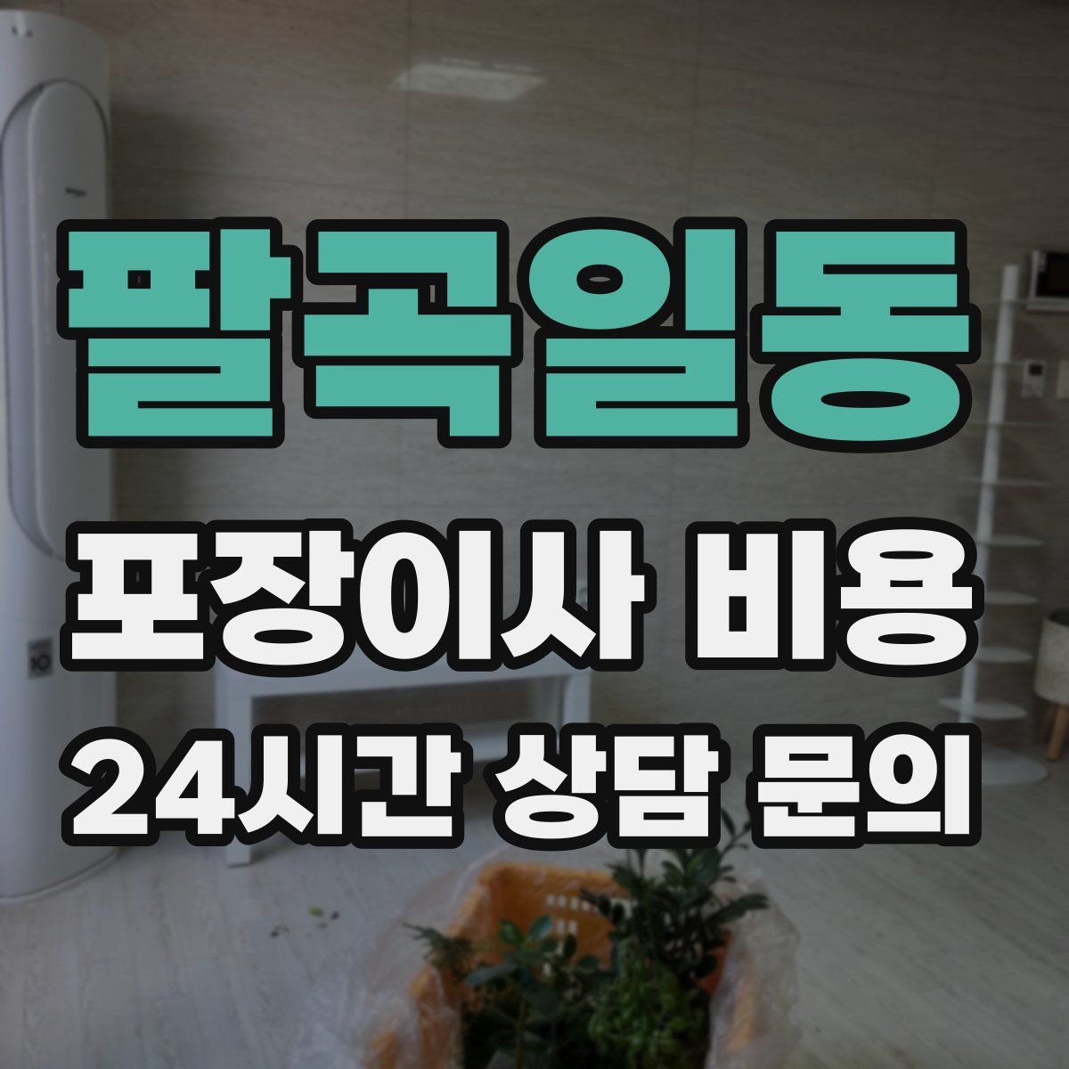 팔곡일동 포장이사 비용