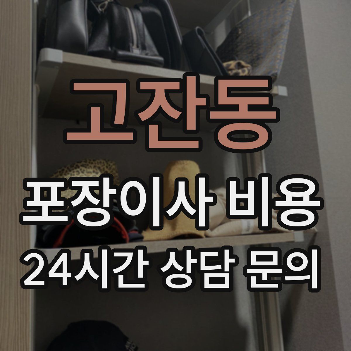 고잔동 포장이사 비용