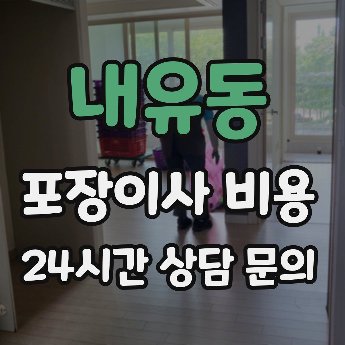 내유동 포장이사 비용