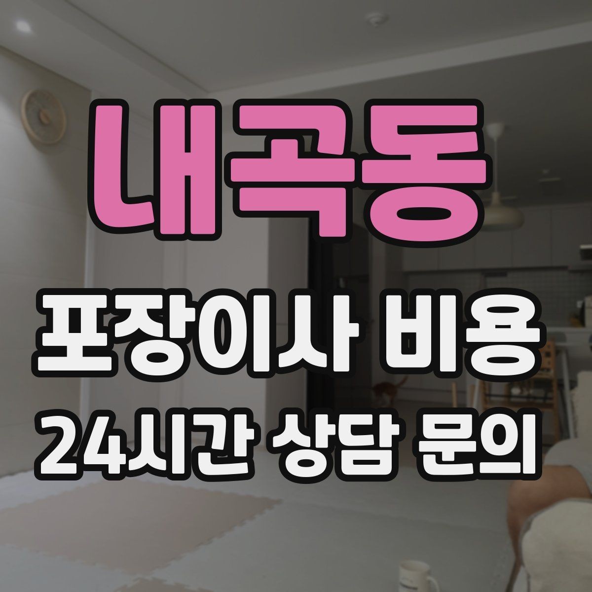 내곡동 포장이사 비용 단독주택 마당 동선이 변수인 이유