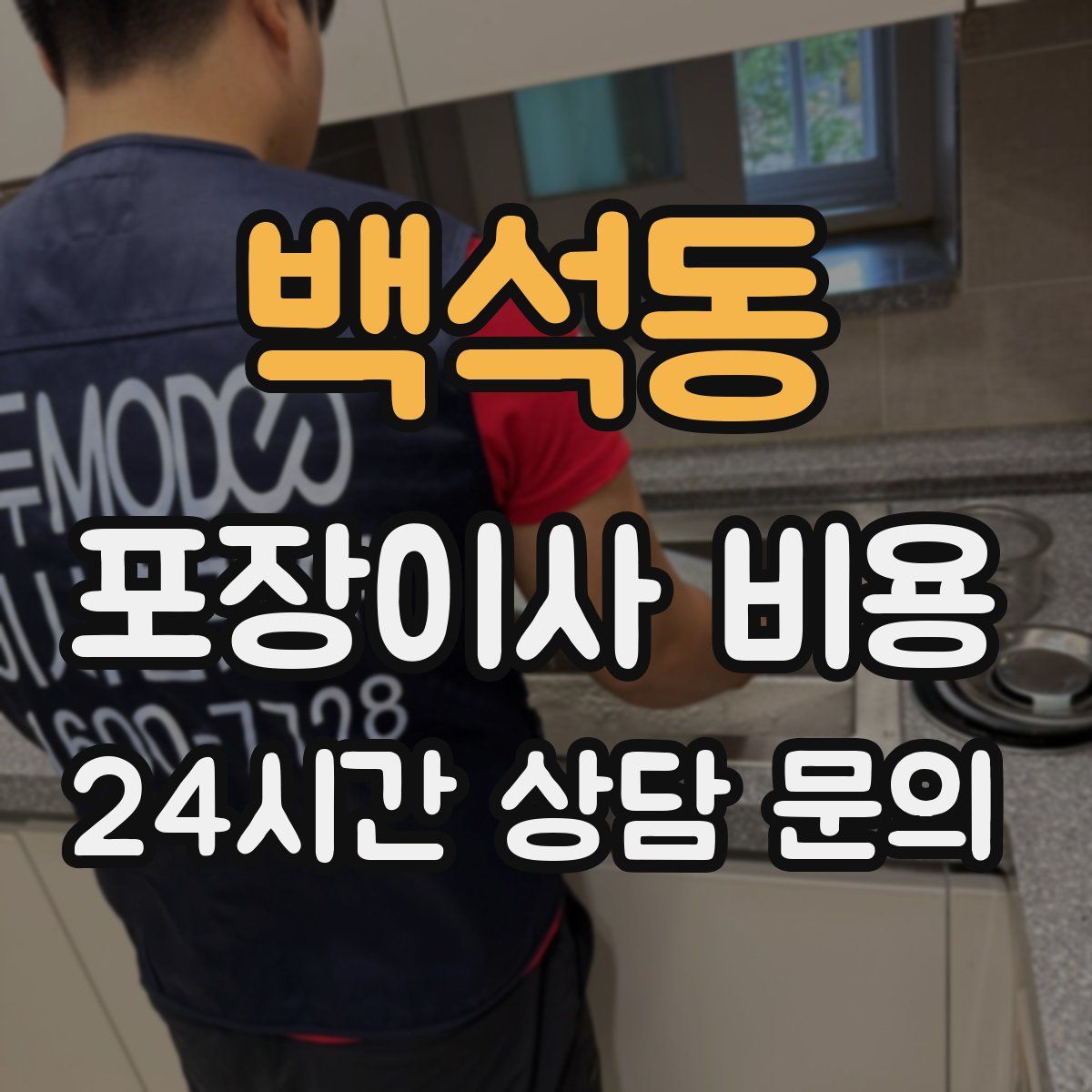 백석동 포장이사 비용