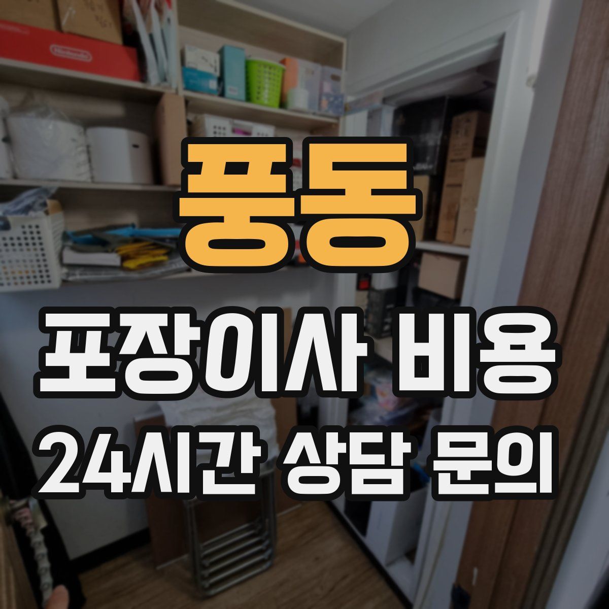 풍동 포장이사 비용