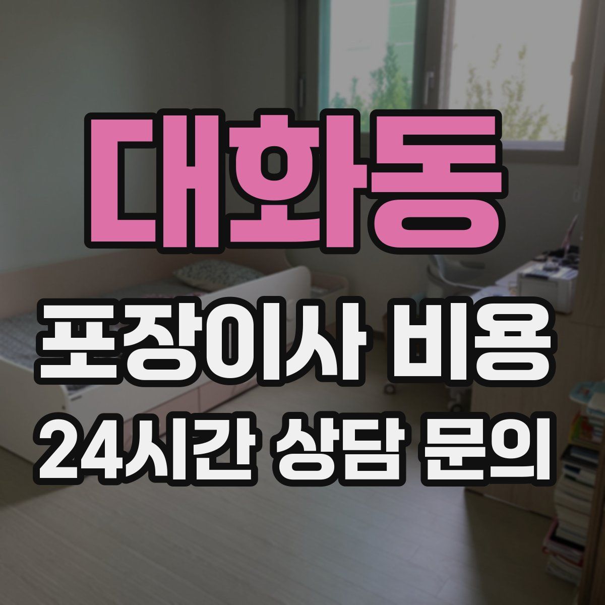 대화동 포장이사 비용