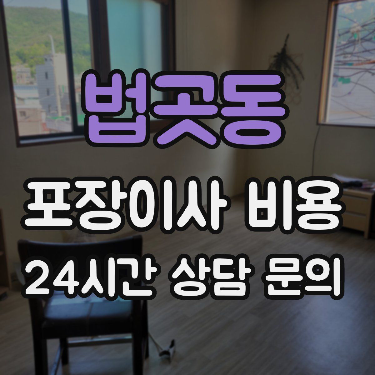 법곳동 포장이사 비용