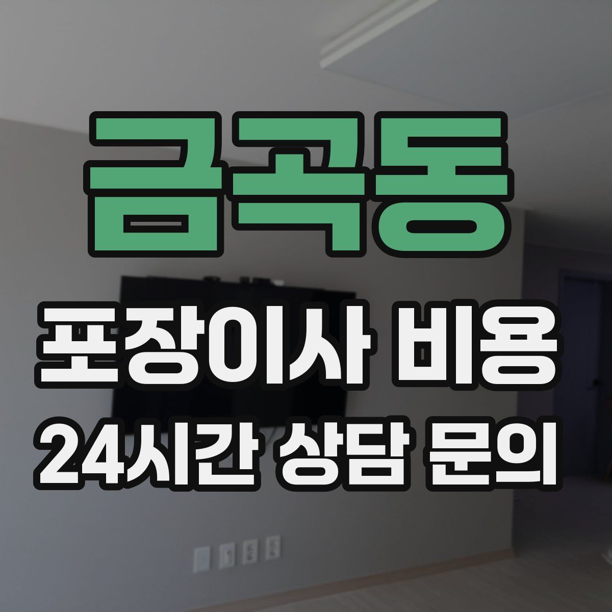 금곡동 포장이사 비용